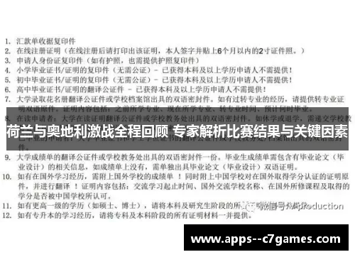 荷兰与奥地利激战全程回顾 专家解析比赛结果与关键因素